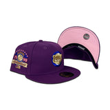 Grape Purple Chicago Cubs Pink Visor Pink Bottom 1990 All Star Game Side Patch New Era 59Fifty Fitted