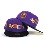 Purple Houston Astros Black Visor Gray Bottom 20th Anniversary Side Patch New Era 59Fifty Fitted