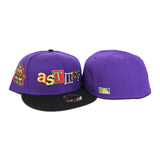 Purple Houston Astros Black Visor Gray Bottom 20th Anniversary Side Patch New Era 59Fifty Fitted