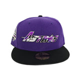 Purple Houston Astros Camo Logo Black Visor Gray Bottom 45th Anniversary Side Patch New Era 59Fifty Fitted