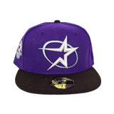 Purple Houston Astros Brown Visor Gray Bottom 35th Great Years Side Patch New Era 59Fifty Fitted