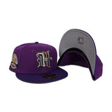 Grape Purple Houston Texans Purple Visor Gray Bottom 2002 Inaugural Season Side Patch New Era 59Fifty Fitted