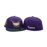 Purple Joker Villain Marvel/DC Comicss Green Visor Gray Bottom HA Ha Ha Ha Side Patch New Era 59Fifty Fitted