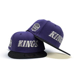 Purple Los Angeles Kings Black Visor Gray Bottom Levi's Stadium 2013 Series Side Patch New Era 59Fifty Fitted