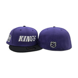 Purple Los Angeles Kings Black Visor Gray Bottom Levi's Stadium 2013 Series Side Patch New Era 59Fifty Fitted