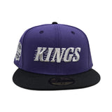 Purple Los Angeles Kings Black Visor Gray Bottom Levi's Stadium 2013 Series Side Patch New Era 59Fifty Fitted