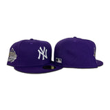 Purple New York Yankees Gray Bottom 1999 World Series Side Patch New Era 59Fifty Fitted