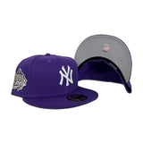 Purple New York Yankees Gray Bottom 1999 World Series Side Patch New Era 59Fifty Fitted