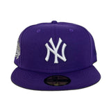 Purple New York Yankees Gray Bottom 1999 World Series Side Patch New Era 59Fifty Fitted