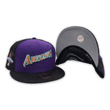 Purple Script Arizona Diamondbacks Black Trucker Gray Bottom 2001 World Series Champions Side Patch New Era 