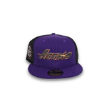 Purple Trucker Houston Astros Gray Bottom Celebrating 45 Years Side Patch New Era 59Fifty Fitted 3
