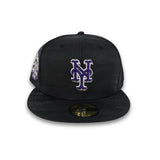 Black Camo Glow In The Dark New York Mets Gray Bottom Shea Stadium Side Patch New Era 59Fifty Fitted