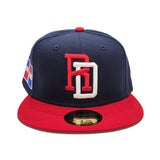 Navy Blue Dominican Republic Red Visor Gray Bottom 2023 World Baseball Classic New Era 59Fifty Fitted