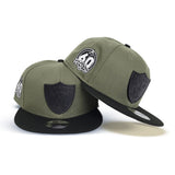 Oliver Green Las Vegas Raiders Black Visor 60th Anniversary Side Patch New Era Metal Badge 9Fifty Snapback