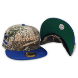 Real Tree Camo Brooklyn Dodgers Royal Blue Visor Green Bottom Ebbets Field Side Patch New Era 59Fifty Fitted
