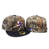 Real Tree Camo Houston Astros Navy Blue Visor Gray Bottom Celebrating 2005 World Series Side Patch New Era 59Fifty Fitted