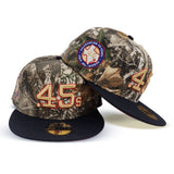 Real Tree Camo Houston Colt .45's Navy Blue Visor Red Bottom Celebrating 40 Years Side Patch New Era 59Fifty Fitted
