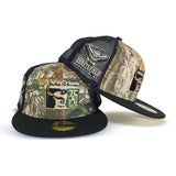 Real Tree Camo Jackie Robinson 75th Years Black Trucker Gray Bottom 42 Side Patch New Era 59Fifty Fitted