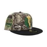 Real Tree Chicago Blackhawks Black Visor Green Bottom 2014 Stadium Series Side Patch New Era 59Fifty Fitted