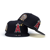 Red 3 Stars Los Angeles Angels Gray Bottom 50th Anniversary Side Patch New Era 9Fifty Snapback