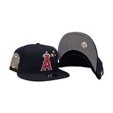 Red 3 Stars Los Angeles Angels Gray Bottom 50th Anniversary Side Patch New Era 9Fifty Snapback