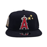 Red 3 Stars Los Angeles Angels Gray Bottom 50th Anniversary Side Patch New Era 9Fifty Snapback