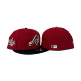 Red Atlanta Braves Black Visor Gray Bottom 2025 All Star Game Side Patch New Era 59Fifty Fitted