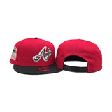 Red Atlanta Braves Black Visor Gray Bottom 2000 All Star Game Side Patch New Era 9Fifty Snapback