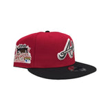 Red Atlanta Braves Black Visor Gray Bottom 2000 All Star Game Side Patch New Era 9Fifty Snapback