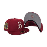 Red Brooklyn Dodgers Red Bottom 1942 All Star Game Side Patch New Era 59Fifty Fitted