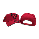 Red Chicago Bulls Curved Brim Gray Bottom 6x Champs Side Patch New Era 9Forty Snapback