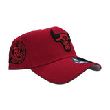 Red Chicago Bulls Curved Brim Gray Bottom 6x Champs Side Patch New Era 9Forty Snapback