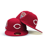 Red Cincinnati Reds Gray Bottom 1976 World Series Side Patch New Era 59Fifty Red Fitted