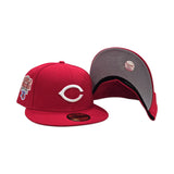 Red Cincinnati Reds Gray Bottom 1976 World Series Side Patch New Era 59Fifty Red Fitted