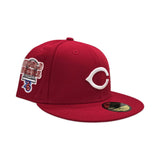 Red Cincinnati Reds Gray Bottom 1976 World Series Side Patch New Era 59Fifty Red Fitted