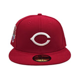 Red Cincinnati Reds Gray Bottom 1976 World Series Side Patch New Era 59Fifty Red Fitted