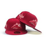 Red Colorado Rockies Mountain Logo Gray Bottom 2021 All Star Game Side Patch New Era 59Fifty Fitted