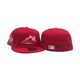 Red Colorado Rockies Mountain Logo Gray Bottom 2021 All Star Game Side Patch New Era 59Fifty Fitted