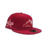 Red Colorado Rockies Mountain Logo Gray Bottom 2021 All Star Game Side Patch New Era 59Fifty Fitted