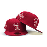 Red Colorado Rockies Gray Bottom 2021 All Star Game Side Patch New Era 59Fifty Fitted