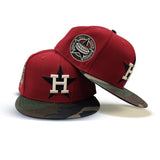 Brick Red Houston Astros Camo Visor Gray Bottom 1968 All Star Game Side Patch New Era 59Fifty Fitted