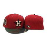 Brick Red Houston Astros Camo Visor Gray Bottom 1968 All Star Game Side Patch New Era 59Fifty Fitted