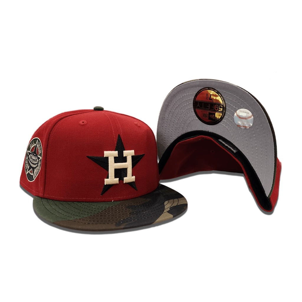 Houston Astros Brick/Camo Brim New Era Fitted Hat