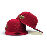 Red on Red Houston Astros Gray Bottom 2004 All Star Game Side Patch New Era 59Fifty Fitted