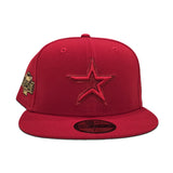 Red on Red Houston Astros Gray Bottom 2004 All Star Game Side Patch New Era 59Fifty Fitted