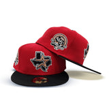 Red Houston Astros Black Visor Gray Bottom 45th Anniversary Side Patch New Era 59Fifty Fitted