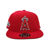 Red Los Angeles Angels Gray Bottom 2002 World Series Side Patch New Era 9Fifty Snapback