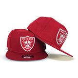 Red Las Vegas Raiders Gray bottom New Era 9Fifty Snapback