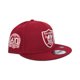 Red Las Vegas Raiders Gray Bottom 60th Anniversary New Era 9Fifty Snapback