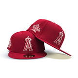 Red Los Angeles Angels Gray Bottom 2010 All Star Game Side Patch New Era 59Fifty Fitted